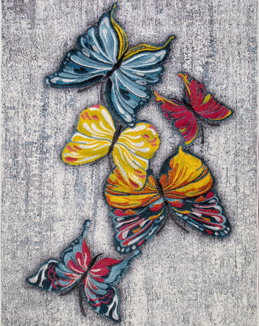 Ковер российский C064 RIO (Фризе, серый)