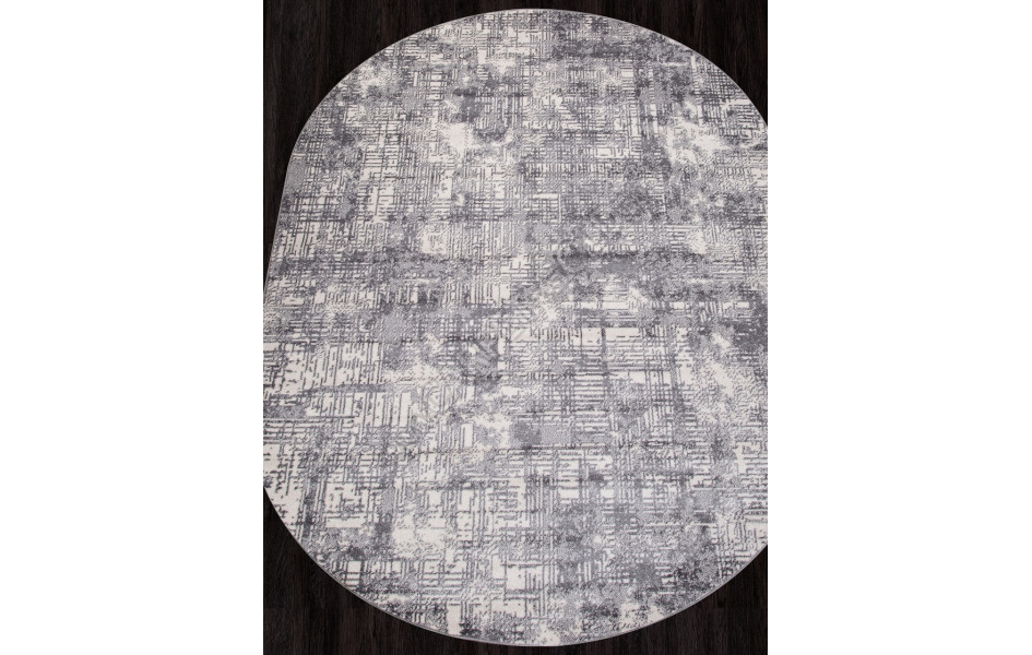 Ковер F050 - GRAY - Овал - коллекция TORNADO