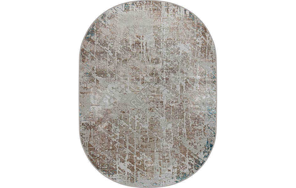 38551A OVAL BLUE FLS / CREAM FLS Eliza