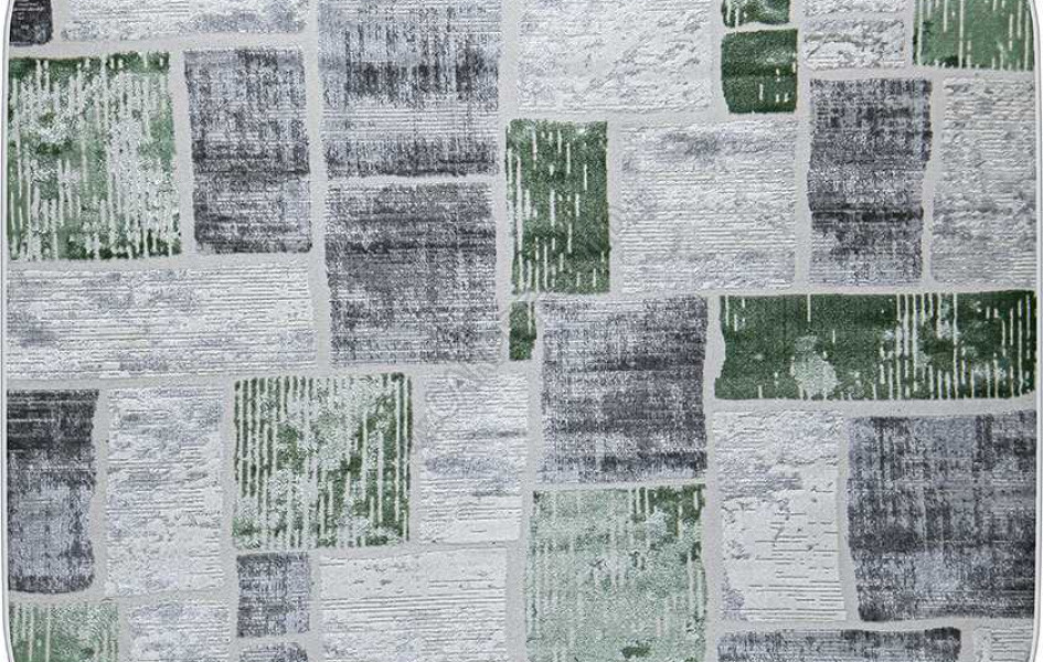 38471A OVAL GREEN FLS / L.GREY Kleopatra