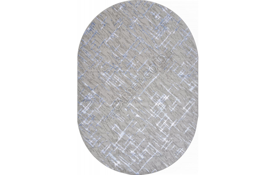 Ковер F164 - GRAY-BLUE - Овал - коллекция LIMAN