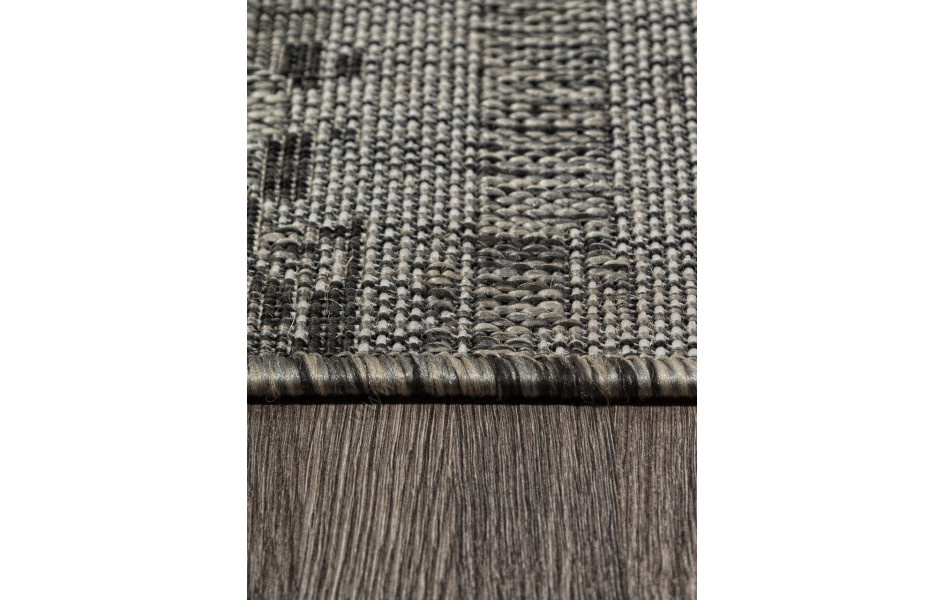 Ковер S143 - BLACK-GRAY - Овал - коллекция KAIR