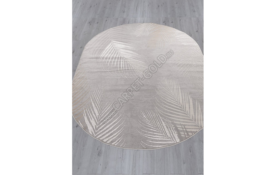 Ковер F167 - GRAY - Овал - коллекция LIMAN