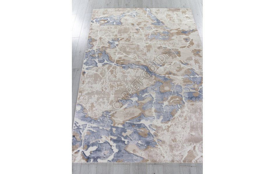Ковер O1119 - 730 BEIGE / BLUE - Прямоугольник - коллекция SAMIRA