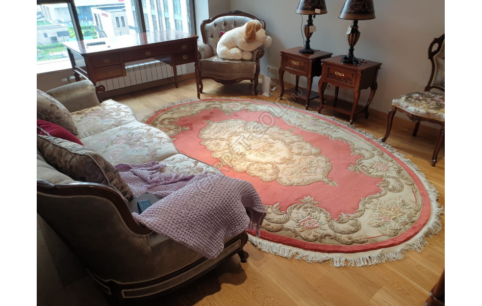 Китайский шерстяной ковер ручной работы SHD-06 Terra Oval